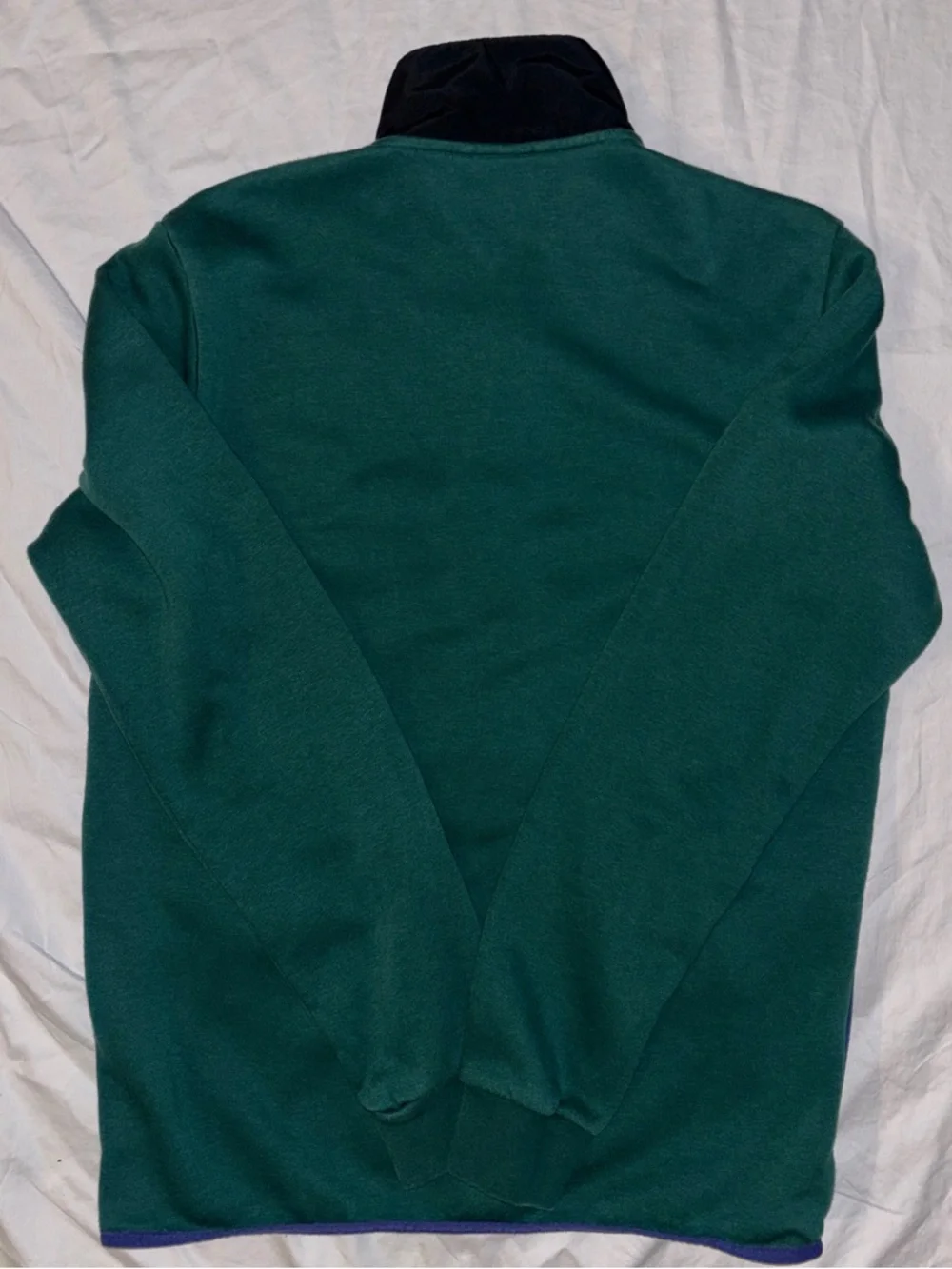 adidas Green & Black Colorblock Fleece Full-Zip Jacket - Medium